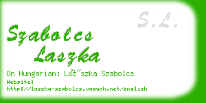 szabolcs laszka business card
